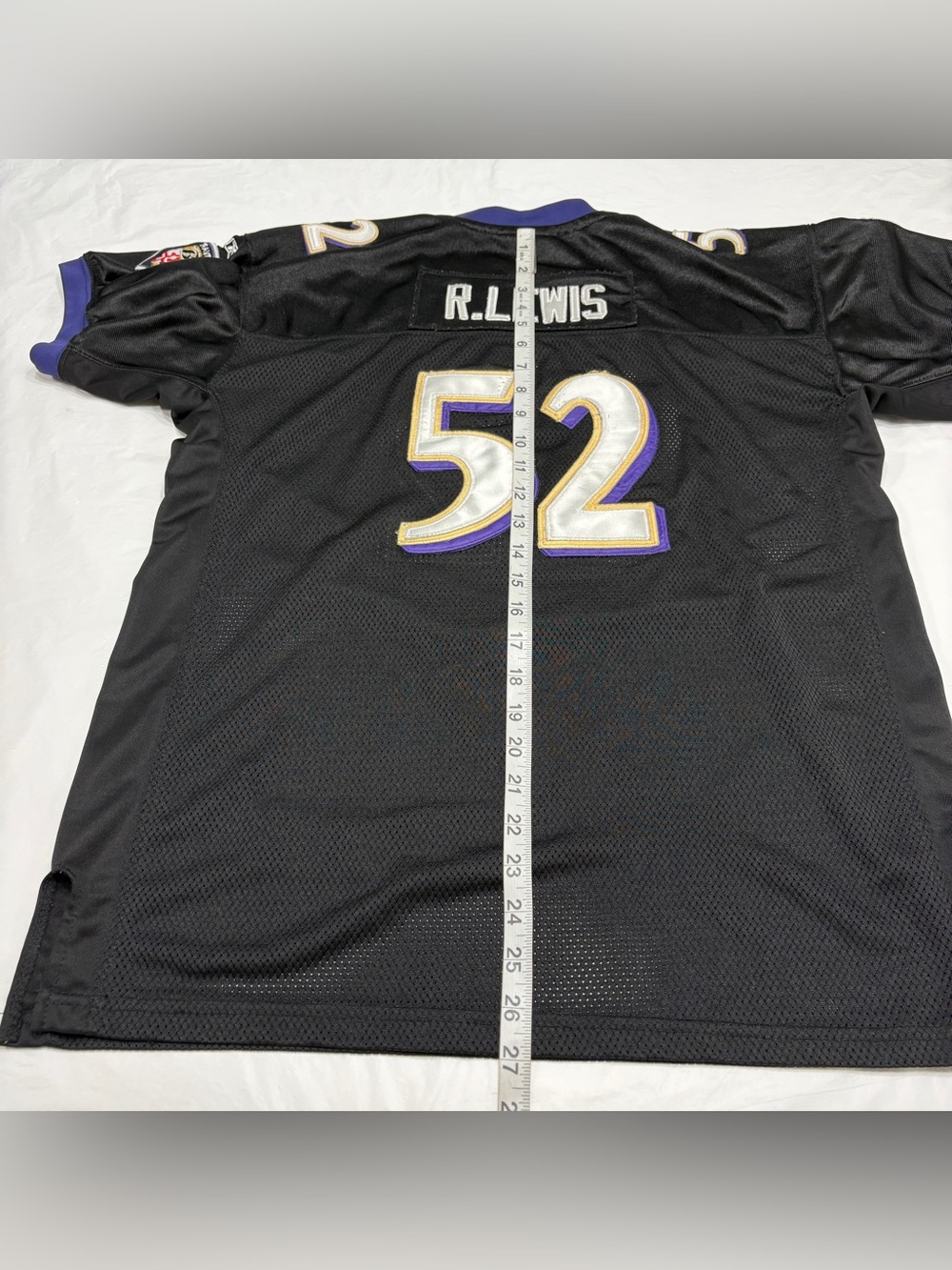 Reebok On Field NFL Baltimore Ravens R. Lewis #52 Jersey Youth Boys XL 18-20 - Picture 9 of 10